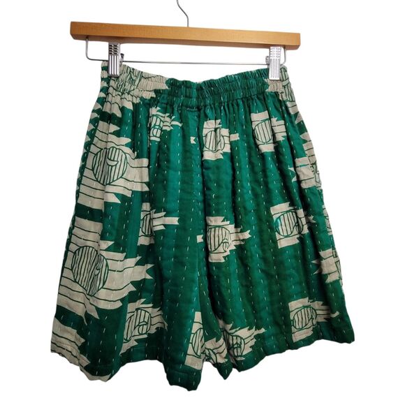 Karma Nepal Craft 100% Cotton Stitched Pattern Shorts With Pockets Free Size - Picture 2 of 12